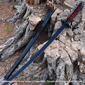 Zangetsu Inspired Anime Sword: 41&quot; Stainless Steel Cosplay Replica