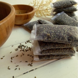 Veil with dried lavender flowers, linen perfume, fragrance, with dried lavender flowers, customizable, lavender bag