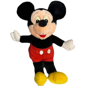 Vintage Disney MICKEY MOUSE Plush 10" Disneyland Walt Disney World Clean image 5