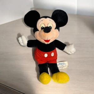 Vintage Disney MICKEY MOUSE Plush 10" Disneyland Walt Disney World Clean image 1