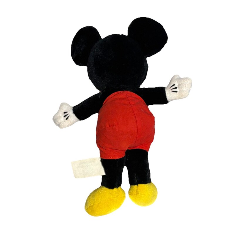 Vintage Disney MICKEY MOUSE Plush 10" Disneyland Walt Disney World Clean image 6