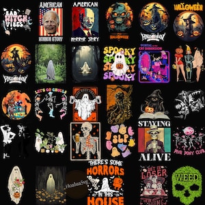 25+ Retro Halloween Png Bundle, Halloween Coquette Png, Halloween Bundle, Spooky Season Png, Fall Png, Trendy Halloween, Halloween Mama Png