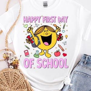 Happy First Day of School PNG, 1st day of school Png, Back to School png, First Day Of School png, Teacher png, Hello school png, Cricut
