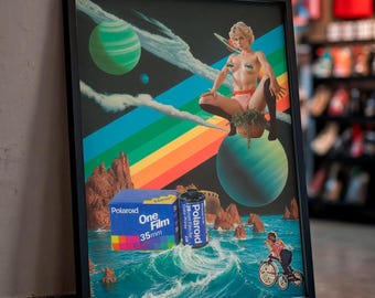 "Surreale Kunst: "80's Home Video" VHS Collage - Surrealer Retro-Futurismus-Druck - Coole Edgy-Kunstdrucke."