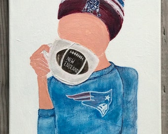 New England Patriots Football Painting