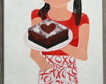xoxo Valentine’s Day Gift Idea Red Velvet Brownie Sweet Valentine Gift