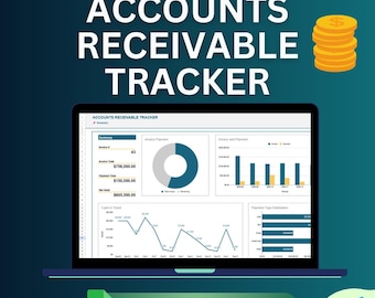 Accounts Receivable Tracker: Google Sheets Template (Digital Download)