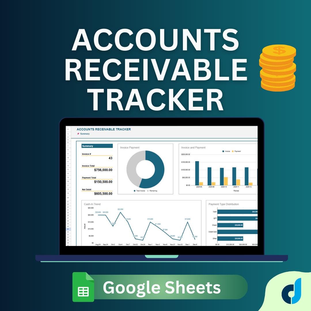 Account Receivable - Etsy, image size:1080x1080