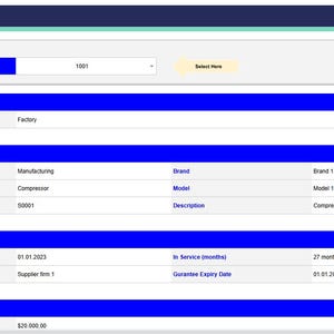 Equipment Maintenance Tracker: Google Sheets Template (digital Download ...