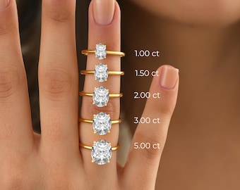 14k Gold Oval Cut CZ Engagement Ring, Wedding Band, Promise Ring, Gift For Her, Simulated Diamond Travel Ring, Gold Plated Silver