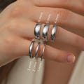 14K White Gold Handmade Wedding Bands – Domed Comfort Fit Ring 1mm 2mm 3mm 4mm 5mm 6mm, Gift for Her, Gift for Him