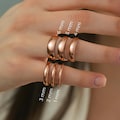 14K Rose Gold Thin Wedding Bands – 1mm 2mm 3mm 4mm 5mm 6mm Minimalist Handmade Ring, Gift for Her, Gift for Him, Domed Comfort Fit