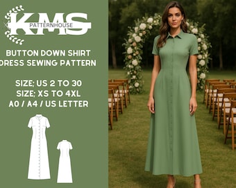 Linen Dress Pattern,linen Vintage Dress Sewing Pattern,range of Size  Options US2 to 30 and XS to 4xl,suitable A0- A4-US Letter Paper Format -  Etsy