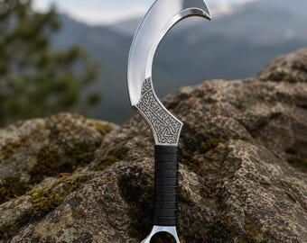 Espada Khopesh egipcia hecha a mano / Hoja de coleccionista de acero de alto carbono / Regalo de decoración del antiguo Egipto