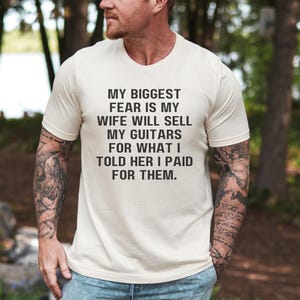 Funny Guitar Player T-Shirt: Musician Graphic Tee, Guitar Lover Gift