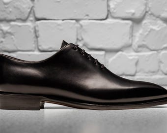 Ivan Troy Yaya Mens Black Oxford Leather Shoes - Etsy display picture 1