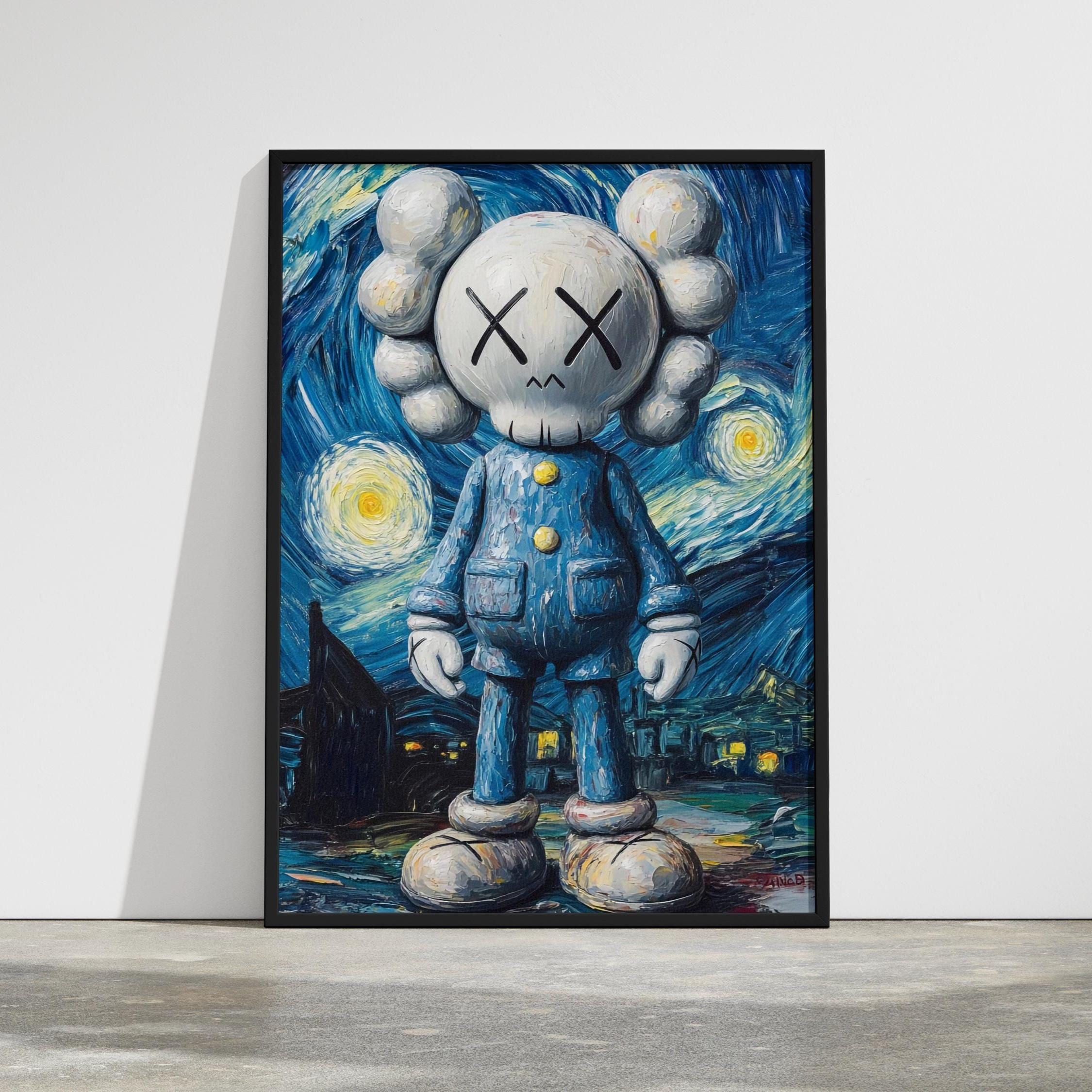 Kaws Bape Art - Etsy