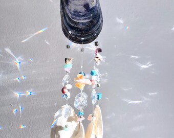 4 Pièces Carillon Éolien Décoration Coquillage Carillons Éoliens Petit