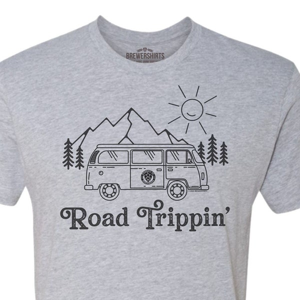 Fun Beer Lover Vacation Shirt, Brewventure Pursuit of Hoppiness Brewery Tripping Tee, Vintage Van Tee, Camping Adventure Tee