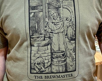 Brewmaster Beer Brewing Shirt | Homebrewer Gift for Homebrewer | Beer Brewer | Beer Tarot Shirt | Craft Beer Tshirt | Brewmaster Tarot Card