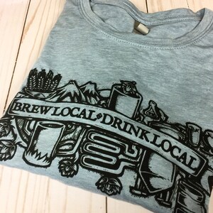 Beer Brewing Homebrewer Shirt | Beer Shirt | Gift for Brewer | Brew Day Shirt for Homebrewer | Craft Beer Shirt | Brew Local Drink Local