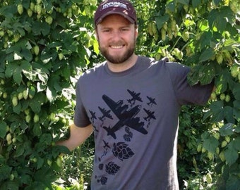 Brewer Shirt, IPA Hops Bomber Craft Beer Shirt for Homebrewer or Beer Lover, Hops Shirt for Beer Snob