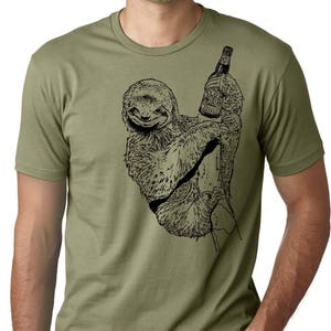 Craft Beer Day Drinker Sloth Shirt Beer Sloth Graphic Tee - Etsy