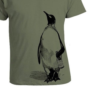 Beer Drinking Penguin Shirt for Homebrewer and Beer Lover Shirt, Fun Gift for Penguins Fan, Homebrewer and Beer Lover Tshirt