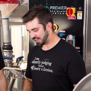 Original I Am Silently Judging Your Beer Selection Beer Snob Shirt, Funny Humor Tshirt, Sarcasm Shirt, Homebrewer Craft Beer Brewing Tee