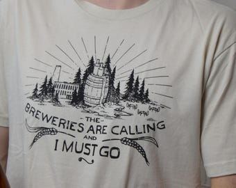 Breweries Are Calling T-Shirt: Hand-Screened Craft Beer Tee