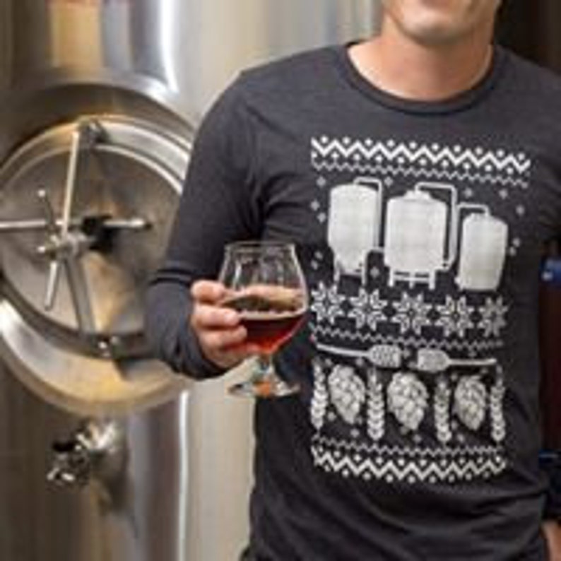 Hoppy Holidays Beer Ugly Christmas Sweater Brewing Beer Craft Etsy
