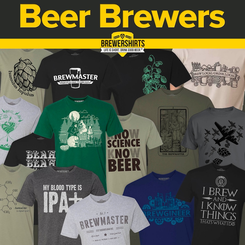 BrewerShirts® Original and Best IPA Shirt Dark Heather Grey Bloodtype Is IPA for Homebrewer or Beer Lover image 7