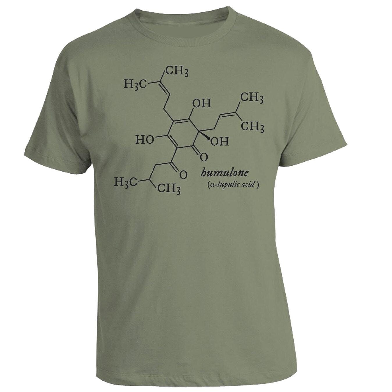 Humulone Molecule Beer Shirt: Science Brewing Gift