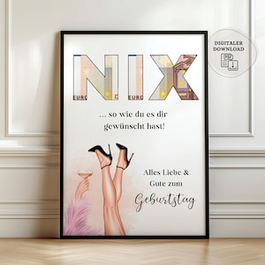 Birthday cash gift | Gift with money | Last-minute birthday gift | Nothing gift | Little wish-fulfiller