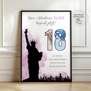 Regalo en efectivo para 18 cumpleaños | Dinero para regalar por 18 cumpleaños | Por fin 18 | Cumplimiento de deseos | Regalo de último minuto para 18