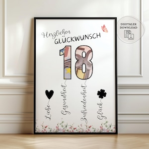 Cash gift for 18th birthday | 18th birthday gift money | 18th birthday gift | Finally of age | DIY cash gift 18