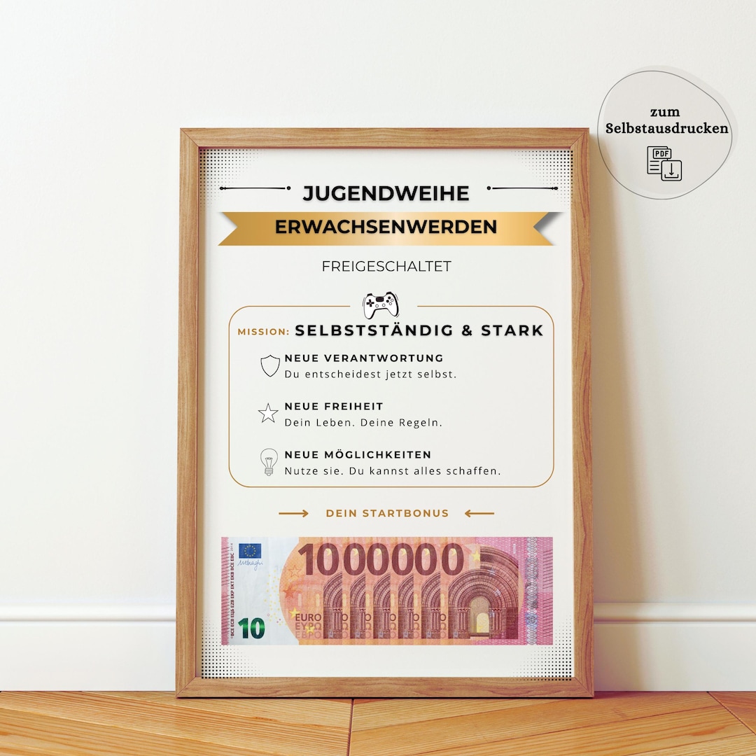 Jugendweihe Geldgeschenk Junge M dchen Level Erwachsenwerden jugendweihe-geldgeschenk-junge-m-dchen-level-erwachsenwerden