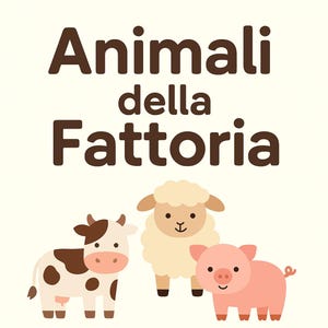Animali della Fattoria da Colorare – Album PDF Educativo per Bambini (3–6 anni)