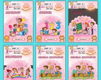 Toddler Learning Bundle | Activity Worksheets, Alphabet, Math (PDF)