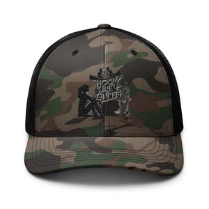 Camouflage trucker hat