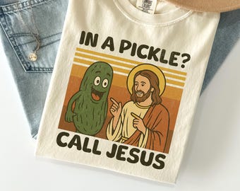 Jesús encurtido PNG: Diseño divertido de fe cristiana (descarga digital, uso comercial permitido)