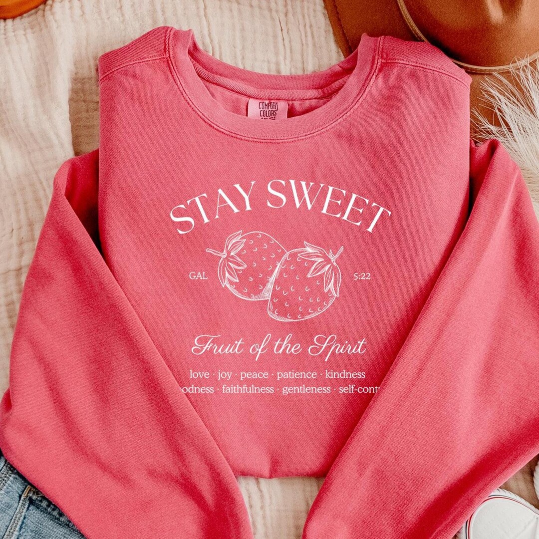 Strawberry Fruit of the Spirit PNG: Christian Bible Verse Design ...