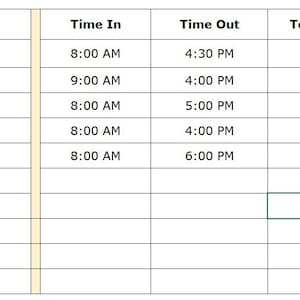 Employee Attendance Tracker Excel Sheet | Staff Time Sheet | Printable & Digital HR Template | Monthly Attendance Log Spreadsheet