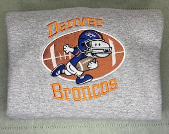 Football White and Black Dog Sweatshirt *Embroidered*