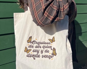 Mexican Pride Canvas Tote Bag *Embroidered*