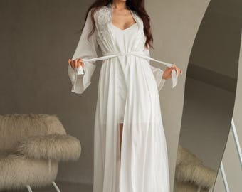 Kimono largo de seda, mangas anchas, tallas grandes, ropa de estar por casa de satén
