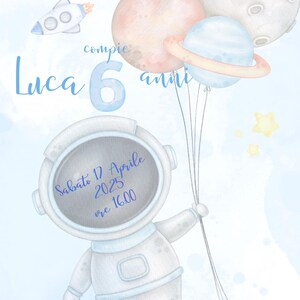 INVITO festa bimbo, COMPLEANNO - Invito digitale per festa di compleanno bimbo, editabile su canva, stampabile, whatsapp