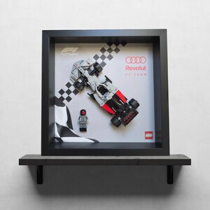 F1 Revolut Display Frame 27x27 cm – Speed Champions Formula 1 Wall Art – Black Framed Racing Car Showcase (Vehicle Not Included)