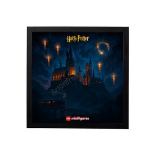 Marco LEGO Harry Potter – Decoración para minifiguras – Ribba 25x25 – Descarga digital – Póster decorativo Hogwarts