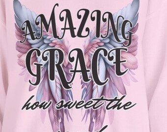 Grace Angel Wings Sweatshirt,  Faith Crewneck